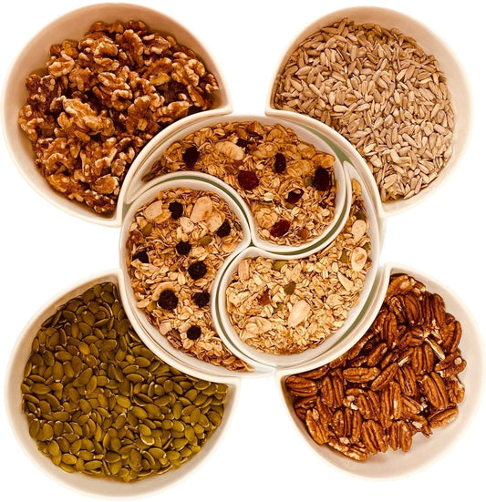 Granolala Ingredient Display bowls