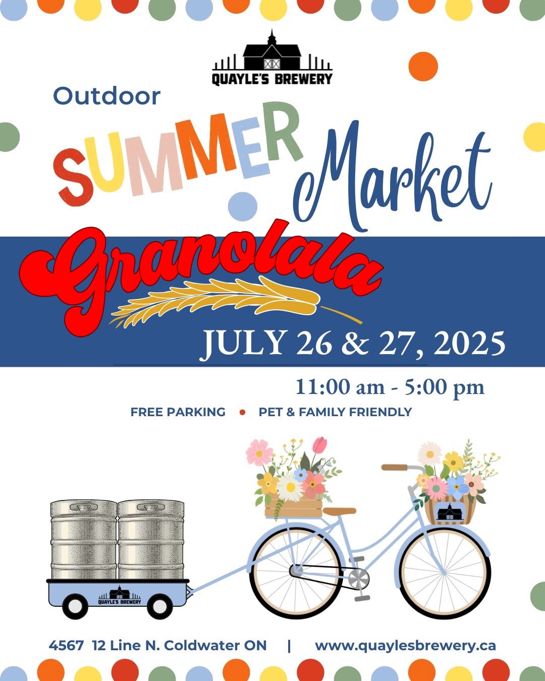 Quayle's Outdoor Summer Market July 26 & 27 11-5