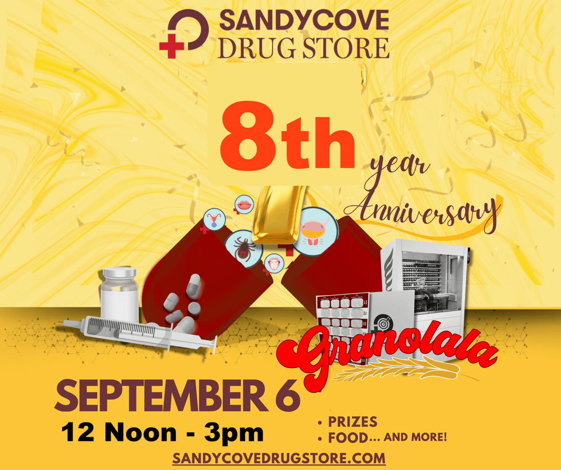 Saturday September 6th, Sandy Cove Drug Store 8th Anniversary