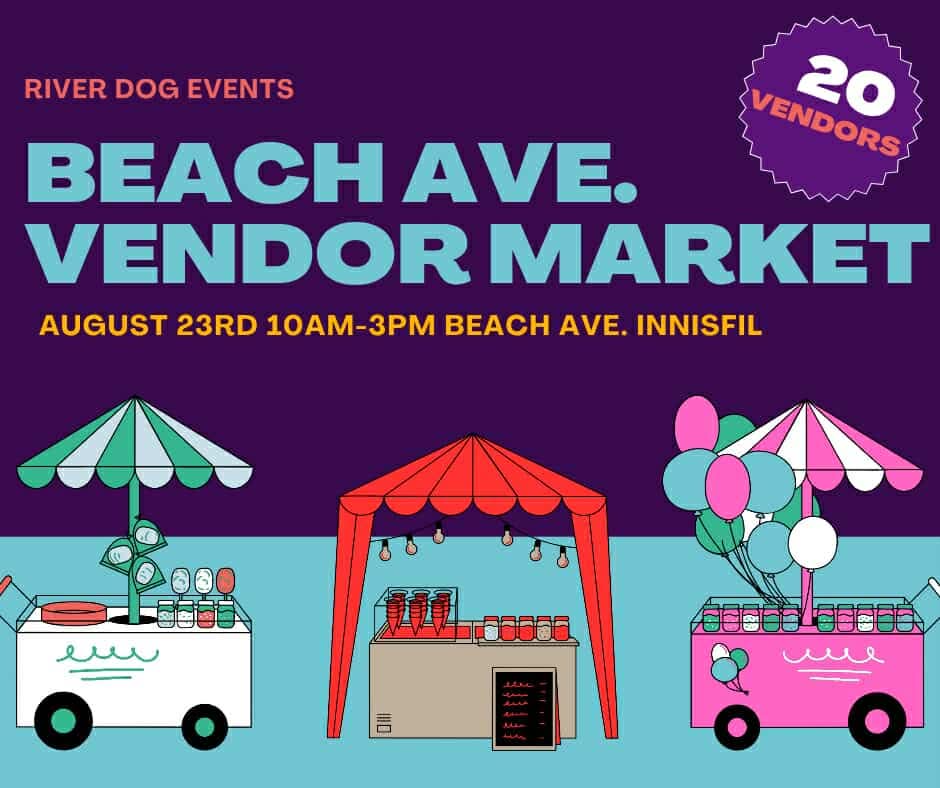 Super Local! Saturday August 23, Beach Avenue in Innisfil