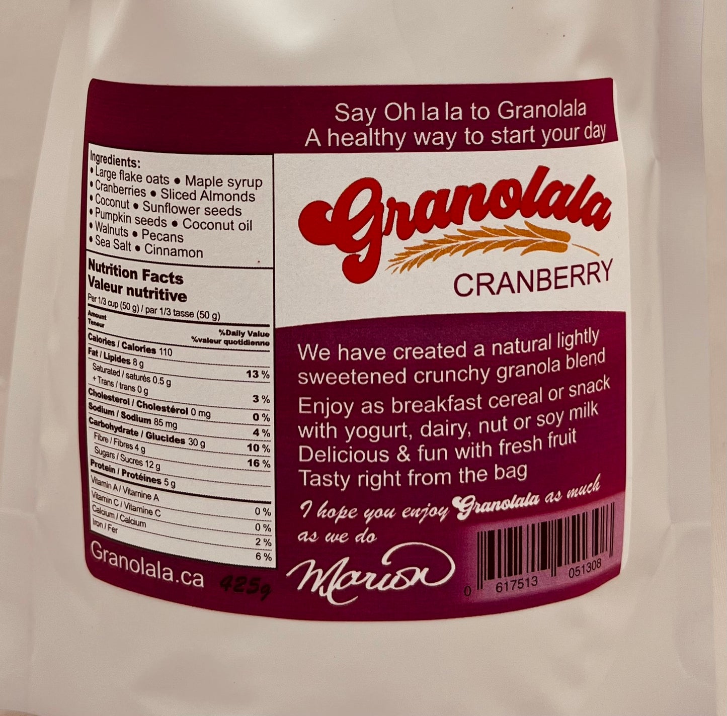 Granolala  Cranberry