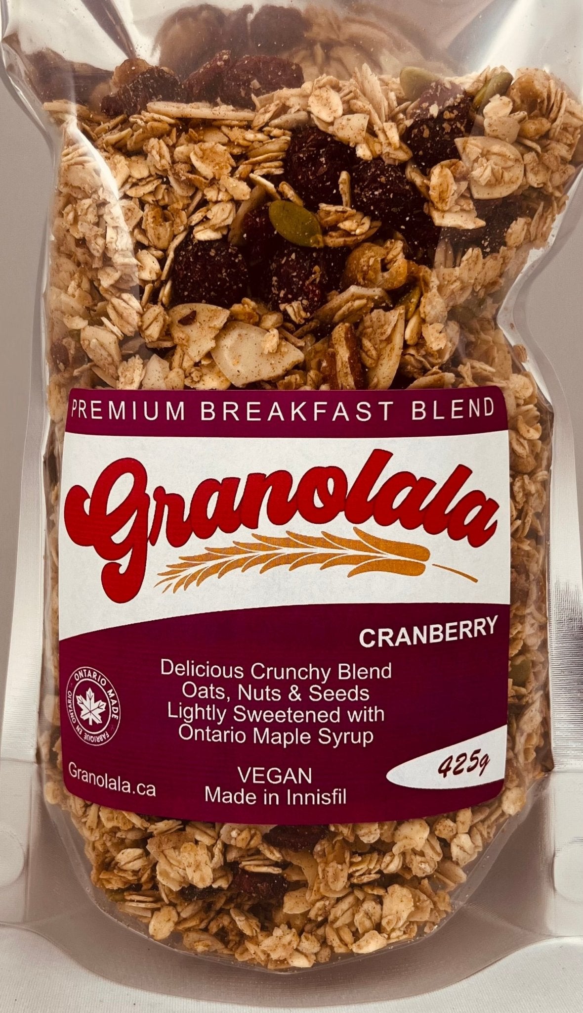 Granolala Cranberry 425g